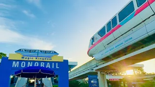Magic Kingdom 2023 Express Monorail Full Ride - TTC to Magic Kingdom - Walt Disney World