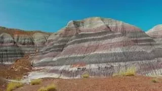 USA colourful petrified forest & painted desert (hd-video)