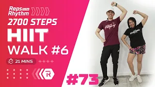 HIIT WALK #6 • Burn Fat and Boost your Mood  in 21 Min  • Walking Workout #73 • Keoni Tamayo