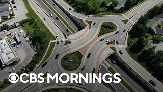 Indiana city uses roundabouts to make roads safer while helping the environment