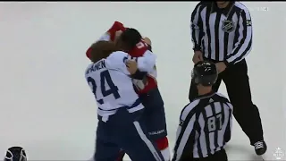 Kasperi Kapanen and Mack Weegar Fight | Leafs vs Panthers