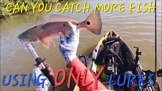 Catching Huge Fish Using ONLY Artificial Lures! Old Town Autopilot Kayak Fishing!