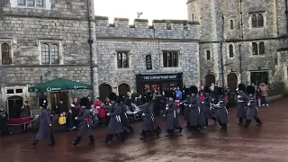 Changing of the Guards@ Windsor Castle, England.