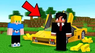 Trolei meu AMIGO RICO até ele FICAR POBRE no Minecraft!