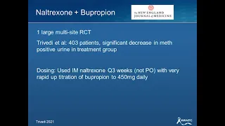 Medications for Methamphetamine Use Disorder