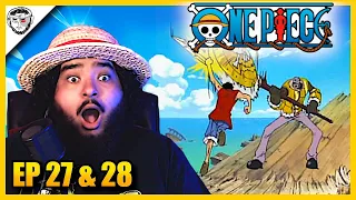 LUFFY VS DON KREIG! - First Time Watching One Piece (27 & 28)