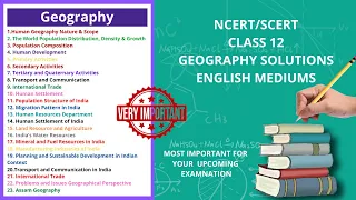 Class 12 Geography Solutions | HS 2nd Year Geography Notes