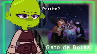 •| Shrek e Burro reagindo ao Perrito (Gato de Botas 2)|• gacha club 🇧🇷/🇺🇸