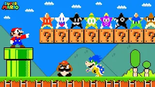 Super Mario Bros. but there are MORE Custom Star All Enemies! | Game Animation