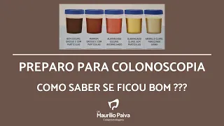 Preparo para colonoscopia. Como avaliar se o intestino ficou limpo?