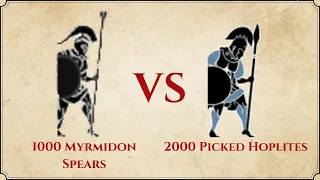 ROME II Total War MOD: 1000 Myrmidon Spears VS 2000 Picked Hoplites