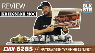 Kriegslok MOC und COBI 6285 Güterwagen Typ Ommr 32 "LINZ" 💥 1:35 ▶️ REVIEW & HISTORY