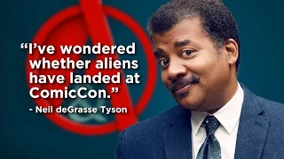 Aliens at ComicCon: Neil deGrasse Tyson