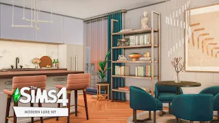 Modern luxe apartment | The sims 4 Modern luxe kit | No cc | Stop-motion