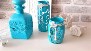 🌹🌸 ИДЕИ ДЕКОРА ИЗ СТЕКЛЯННЫХ БАНОК...DECOR IDEAS FROM GLASS JARS ...