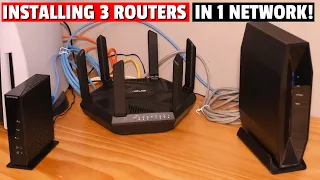 HOW TO CONNECT 3 WiFi ROUTERS IN 1 NETWORK - STEP BY STEP