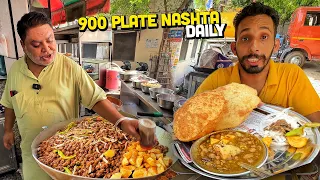 49/- Rs Amritsari Indian Street Food | Sharma Paneer Bhurji, Desi Ghee Chole Bhature, Bun Samosa