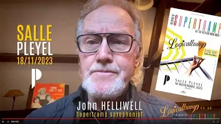 John Helliwell  (Supertramp saxophonist) about Logicaltramp concert in Paris