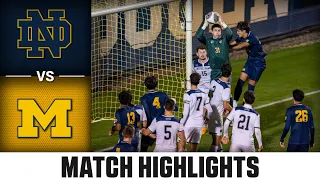 Notre Dame vs. Michigan ACC Men's Soccer Highlights (2023)