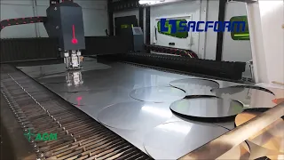 Rulo Sac Lazer Kesim Makinası - Paslanmaz Tencere Üretimi - AGMline