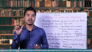 Types of Chemical Reactions | CLASS X EP 03 | CHEMISTRY | LEARN AT HOME- YOUTHXPLORETV