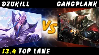 Dzukill - Challenger Yone vs Gangplank TOP Patch 13.4 - Yone Gameplay