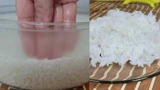 Best finger method video | How to cook rice | #Shorts