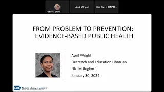 From Problem to Prevention: Evidence-Based Public Health. January 30, 2024.