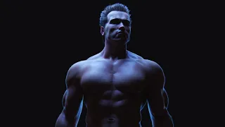 Arnold Shwartzenegger as the Terminator - made in Blender