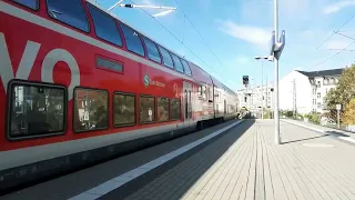 Bahnhof Dresden Bischofsplatz (Teil1)- mit S-Bahn DD S1,  Durchfahrten von RV und FV in DD, Sachsen.