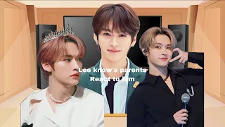 Lee know’s parents react to him|| 2/8 || #straykids #leeknow