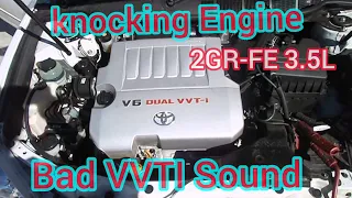 Starting knocking Sound In Engine And Bad vvti Sound Of Toyota Avalon 2GR-FE V6 3.5L