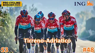 ON CARTONNE AUSSI A TIRRENO ? | Épisode 48 | Saison 3 | Pro Cycling Manager 2023