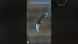 he unboxed the 10th best karambit..