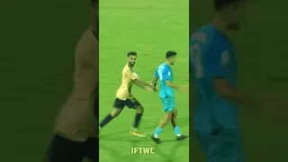 Rahim Ali takes on Kuwaiti Defender after he pushes Sahal in SAFF Championship 23 #indianfootball