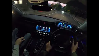 Peugeot 508 Hybrid Night Drive. Filmed on GoPro Hero 8 Adventure!