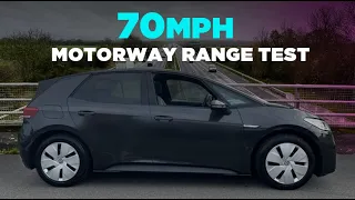 VW ID.3 70mph Motorway Range Test - how far will it go?