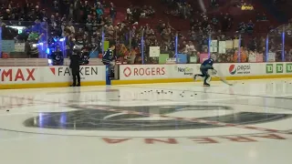 Vancouver Canucks warm up's