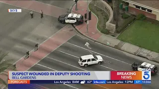 Suspect shot, wounded by deputy in Bell Gardens