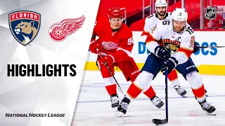 Panthers @ Red Wings 1/30/21 | NHL Highlights