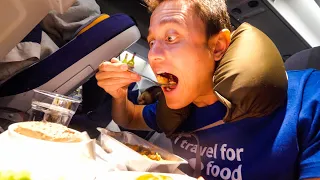 Lufthansa Airlines FOOD REVIEW - 40 Hour Trip from Bangkok to Frankfurt to Rio de Janeiro, Brazil!