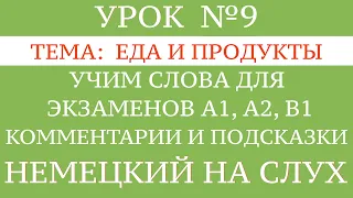 9. НЕМЕЦКИЙ. УЧИМ СЛОВА, диалоги, тексты, описание картинок. Чтение и аудирование. А1, А2, В1.