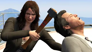 GTA V PC Amanda Kills Michael (Editor Rockstar Movie Cinematic Short Film)