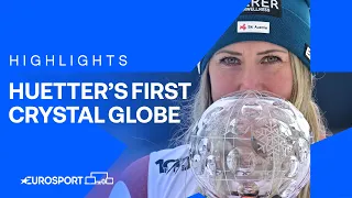 🇦🇹 Cornelia Huetter clinches first crystal globe of career 🏆 🙌  | Highlights