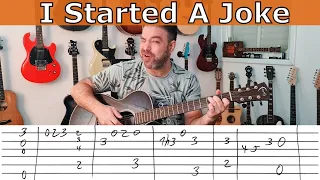 Fingerstyle Tutorial: I Started A Joke (Key of G) | Guitar Lesson w/ TAB