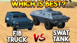 FIB TRUCK VS SWAT TANK - GTA SAN ANDREAS (WHICH IS BEST?)