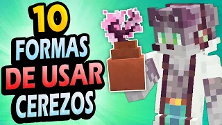 ✅ 20 TRUCOS con los CEREZOS y JARRONES de Minecraft