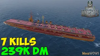 World of WarShips | Sanzang | 7 KILLS | 239K Damage - Replay Gameplay 4K 60 fps