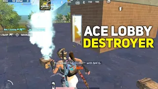 ACE LOBBY 🥵 1V4 DESTROYED 🔥 SOLO VS SQUAD | PUBG MOBILE LITE