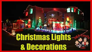 CHRISTMAS DECORATIONS AND LIGHTS 2020 | D&D FAMILY VLOGS